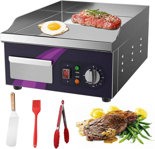 Barbecue, Plancha, Brosse, 50 à 300 °C, gril, professionnel, fonte, acier inoxydable, pour Cuire Alimentaires