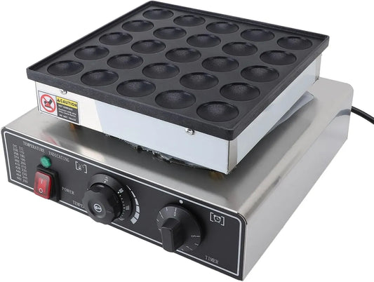UE 220V Machine à Mini, Prise, 900 W, 50 à 300 °C, 220 V, minuteur, restaurant, 2 zones de température, 25 Pièces, pour Muffins