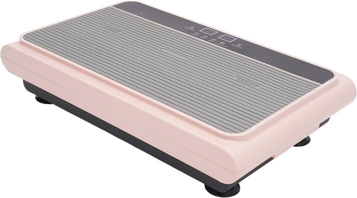 Plateforme vibrante - pour pieds et jambes, réglable, connexion Bluetooth, vitesse réglable, gris