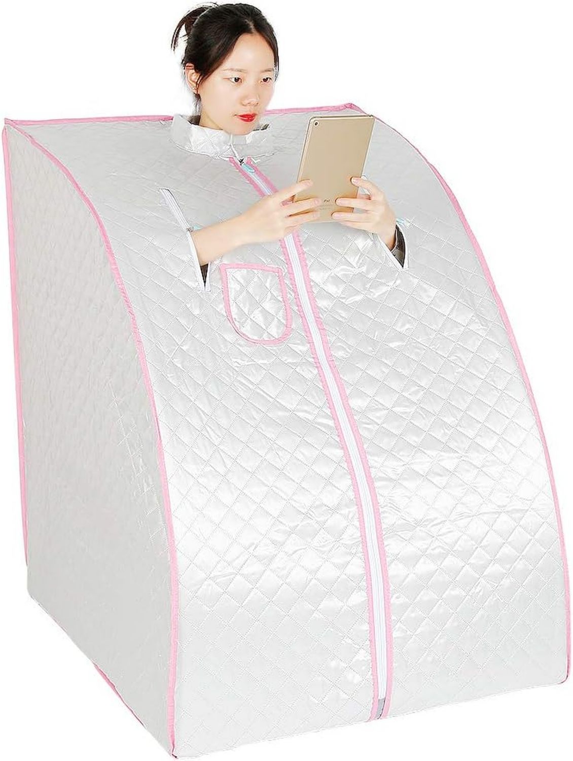 Sauna vapeur portable - format portable, usage à domicile, 80 x 70 x 98 cm, 10 niveau x