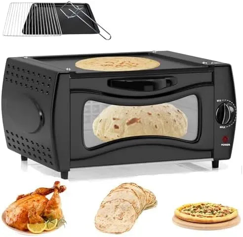 Four électrique à pizza, 15 L, 2100 W, 2 zones de température, Fabricant de Pizza 2 en 1