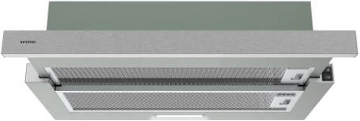Hotte aspirante, 60 cm, 400 m3/h, hotte de cuisine, Infiniton CMPE-64ABL m3/h, encastrable, acier inoxydable, lumière LED, 2 niveaux de puissance