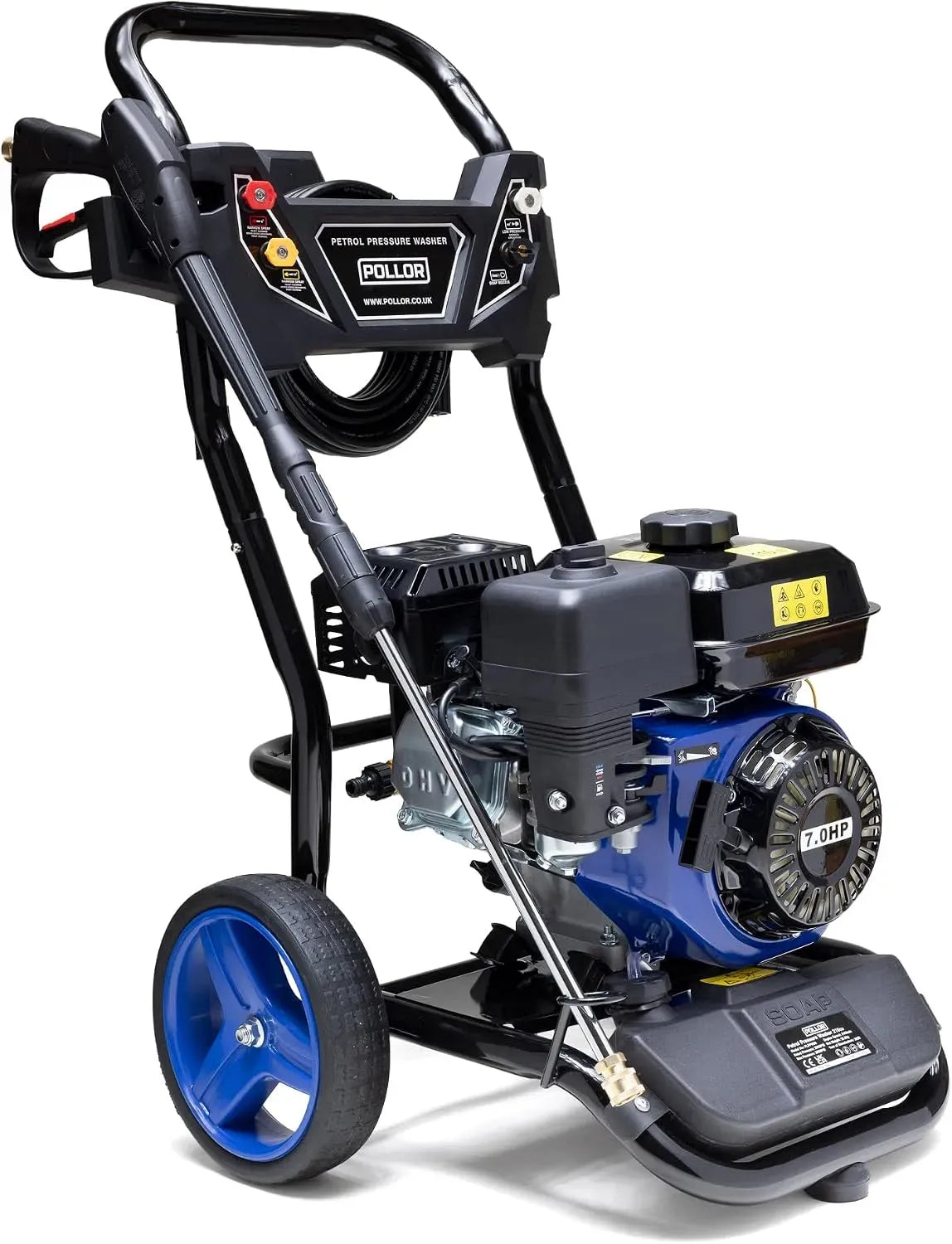 HP Nettoyeur haute pression, appareil de lavage haute pression, Nettoyeur haute pression à essence 7 3950 PSI 210 CC pour allée