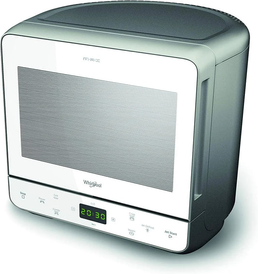 Whirlpool Micro-ondes, 13 L, vapeur, gril, silencieux, amovible, four micro-ondes, blanc, Max 39 WSL, grille haute, en acier, cuit-vapeur, 0 décibel