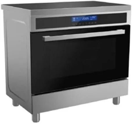 Cuisinière avec four CECPI9060IxD, 90 cm, argenté, 5 foyers, CONTINENTAL EDISON