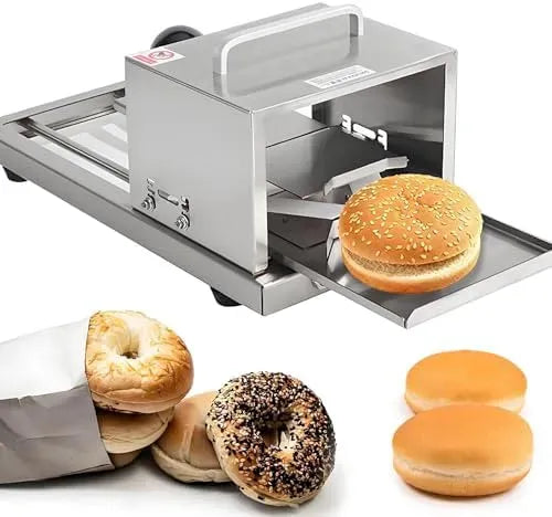 Machine à trancher, trancheuse alimentaire, machine à café électrique, acier inoxydable, pour chignon hamburger