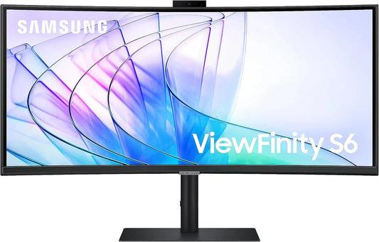 Samsung S65VC 1000R Moniteur, 34 pouces, 3440 × 1440, 5 ms, 100 Hz, WQHD, dalle VA, écran PC, 3000:1, KVM Switch, Samsung Ecran PC ViewFinity S65VC