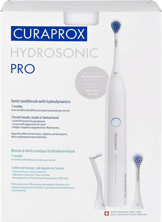 Conçu En Suisse, Blanc, Curaprox Hydrosonic Pro