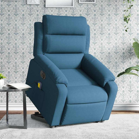 Fauteuil de massage – réglable, bleu