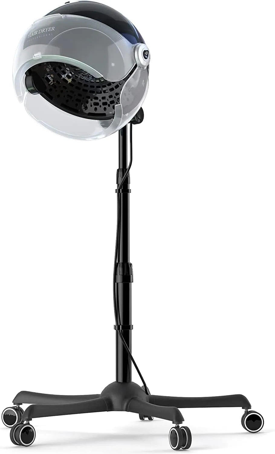Casque, 150 cm, 1650 W, vapeur, 3 modes, fonction chauffante, noir, pour Soin