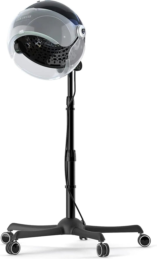 Casque, 150 cm, 1650 W, vapeur, 3 modes, fonction chauffante, noir, pour Soin