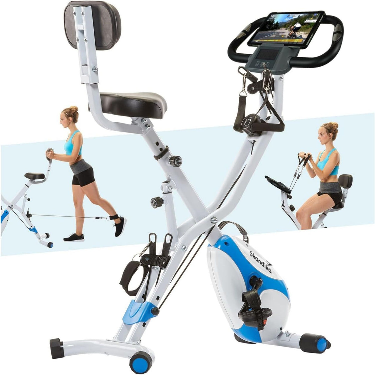 Skandika X-3000 Vélo d'appartement: connexion Bluetooth, 8 Niveau x