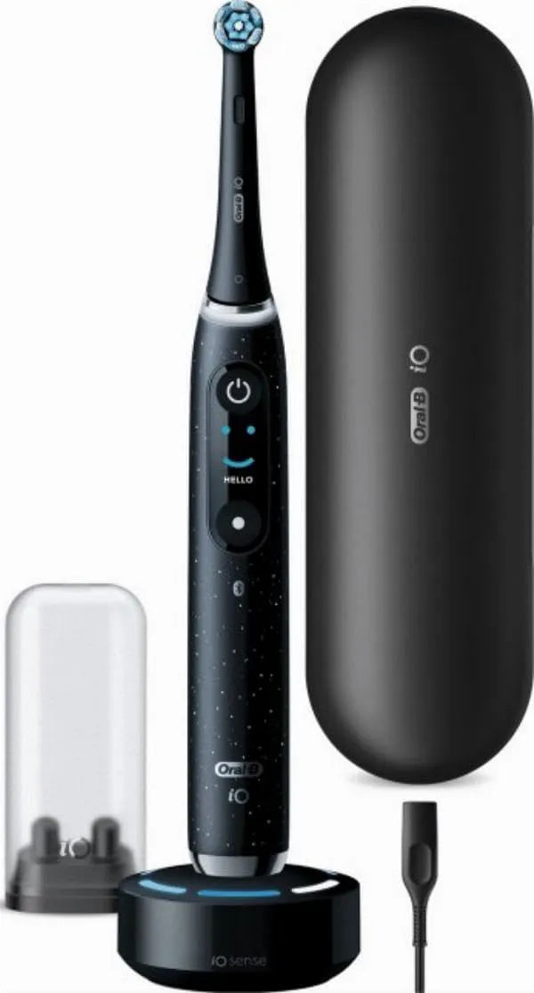 Brosse, brosse à dents rechargeable, application, noir
