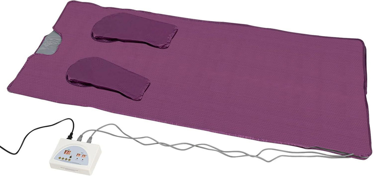 Couverture de sauna infrarouge - avec télécommande, format portable, usage à domicile, 8 x 0, 8 m, 650 W, 80 °C